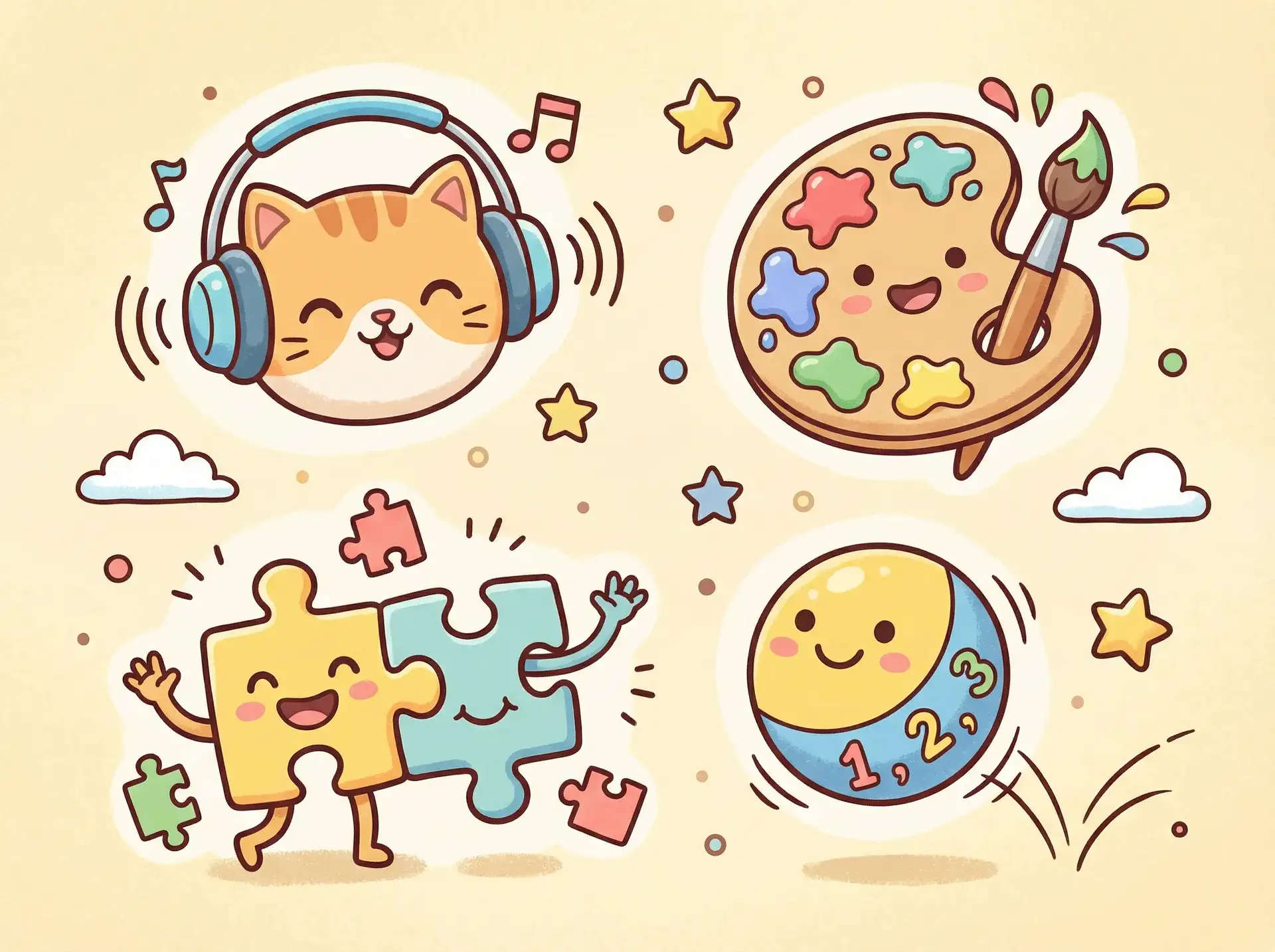小朋友的手工作品 - jinmantiantang 益智创作